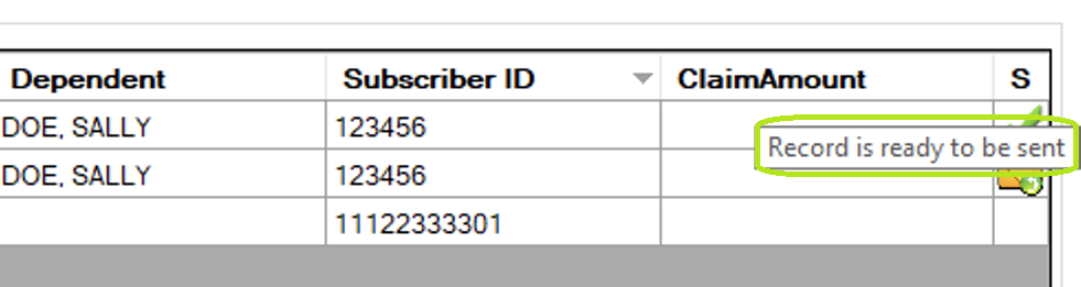 The request status tool-tip clarifies what each status icon means.