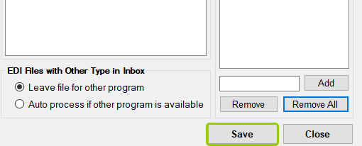 The "Save" button.