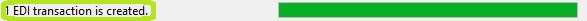 Number of EDI files created.