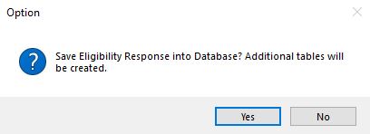 Prompt that asks to save additional tables into a database. Prompt that asks to save additional tables into a database.