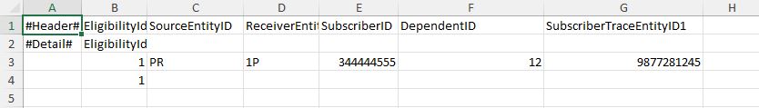 Sample of a single sheet Excel spreadsheet with both header and detail rows. Sample of a single sheet Excel spreadsheet with both header and detail rows.