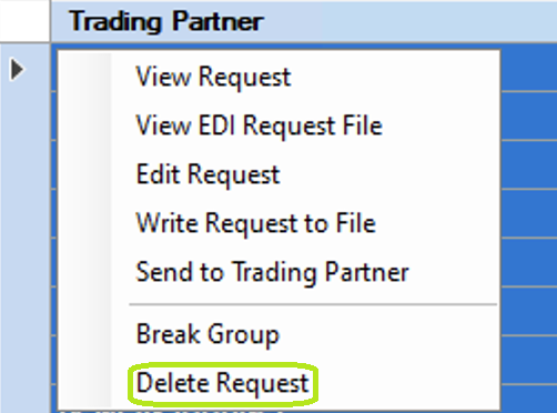 Delete option in right-click menu. Delete option in right-click menu.