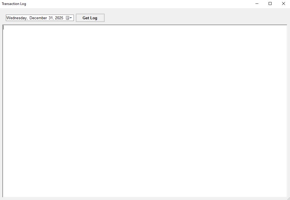 The "Transaction Log" window.