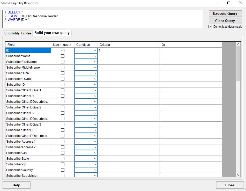 Build your query.