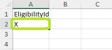 Sample image of an invalid field from an import file. Sample image of an invalid field from an import file.