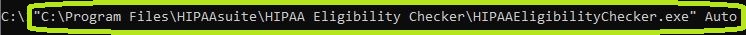 Sample of the "Auto" command in the Command Prompt window.