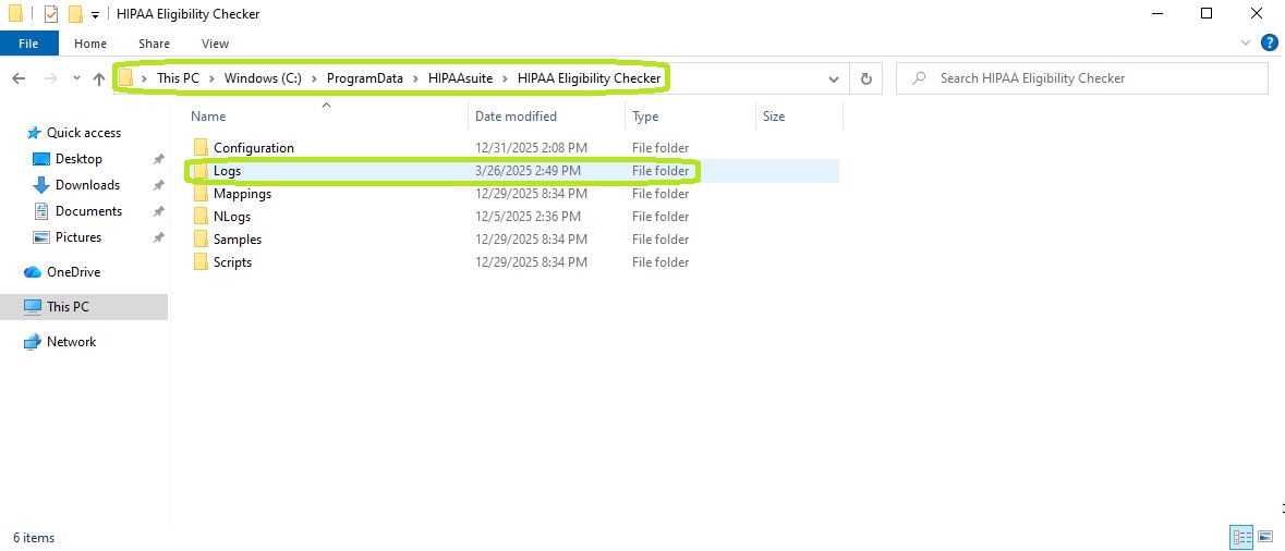 The directory pathway for the daily logs.