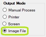 The "Image File" mode. The "Image File" mode.