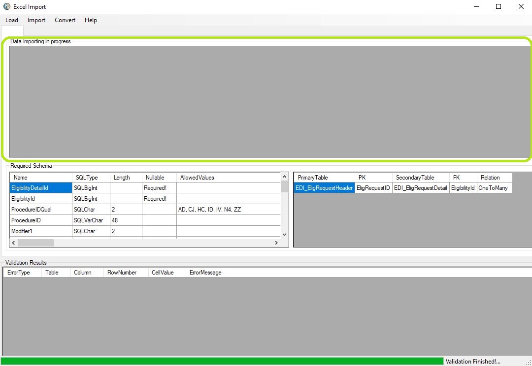 7.7 ec import sheet without display