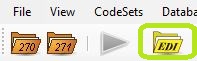 The "EDI Editor" icon is also in the Taskbar.