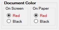 Set the color of document background and labels.