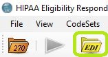 The "EDI Editor" icon is also in the Taskbar.