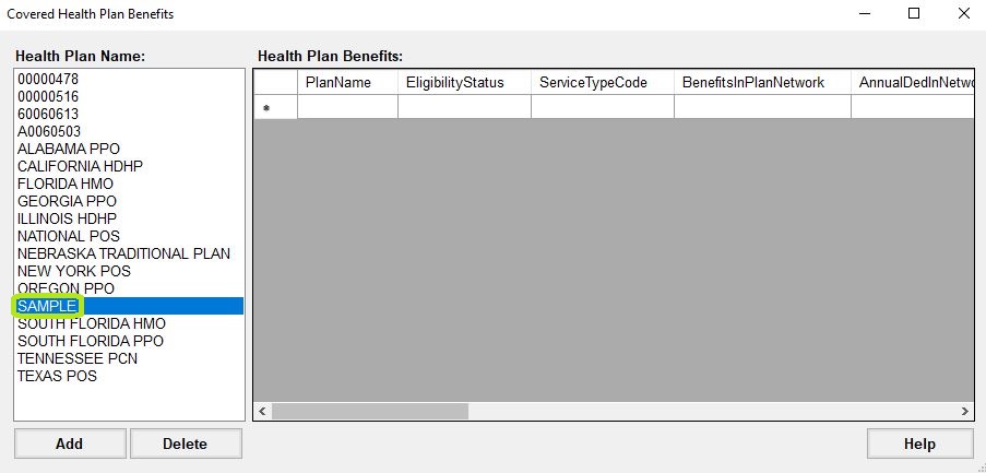 New health plan displayed in window.