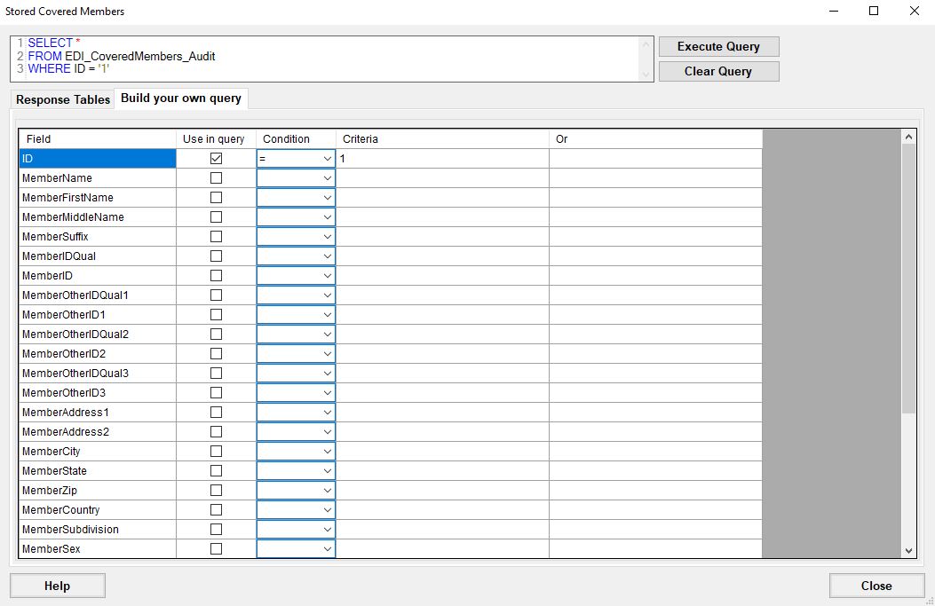 Build your query. Build your query.