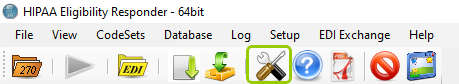 The "Setup" icon in the “Taskbar.”