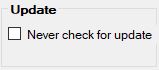 Set if you want to suppress update messages.