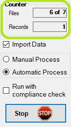 The file counter at the bottom of the info bar.