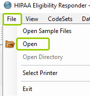 Open the EDI file you want to edit.