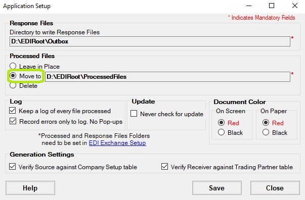 This option moves the file after processing to keep the EDI root directory tidy.