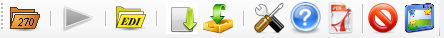The Task Bar allows quick access to the most important functions.