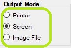 2.5 999m output mode