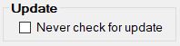 Set if you want to suppress update messages.