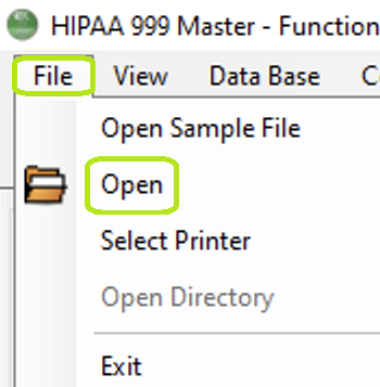 Open the EDI file you want to edit.