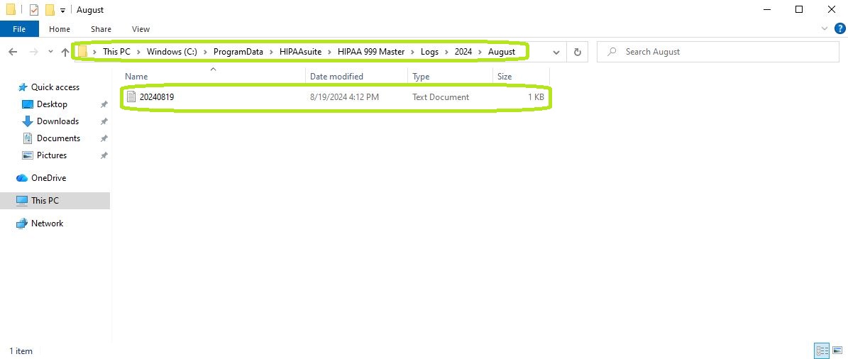 The directory pathway for the daily logs. The directory pathway for the daily logs.