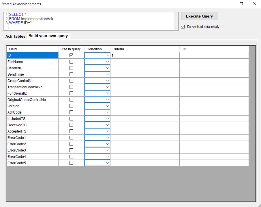 Build your query. Build your query.