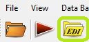 The "EDI Editor" icon is also in the Taskbar.