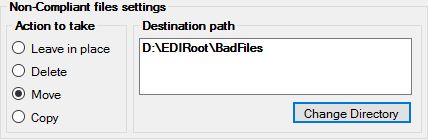 Non-compliant file sample settings.