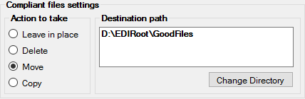 Compliant file sample settings.