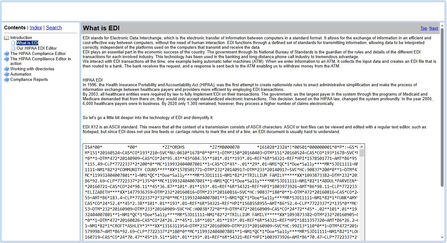The user's manual opens after clicking "Documentation." The user's manual opens after clicking "Documentation."