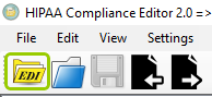The "Open File" icon. The "Open File" icon.