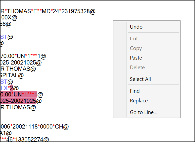 The right-click drop-down menu. The right-click drop-down menu.