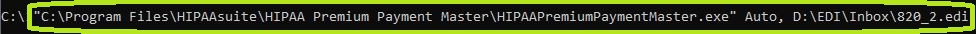 Command to auto-process a single file.