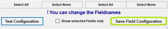 The "Save Field Configuration" button.