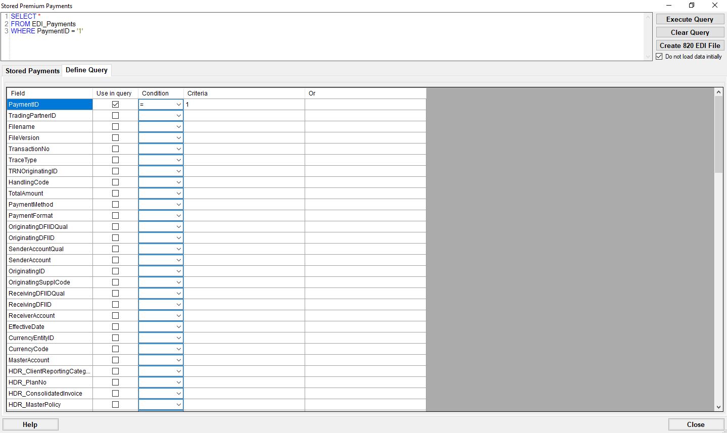 Build your query.