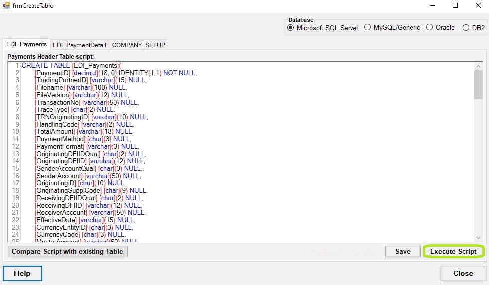 The "Execute Script" button.