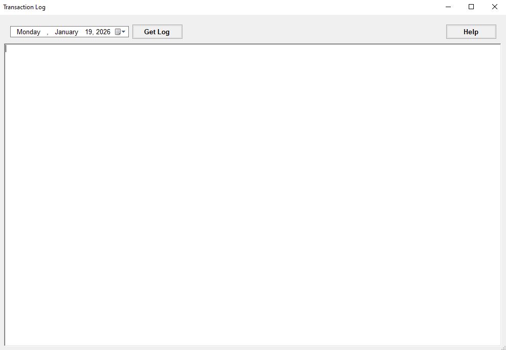 The "Transaction Log" window.