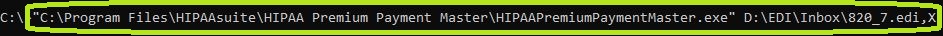 Exporting a Payment Advice file to the database.