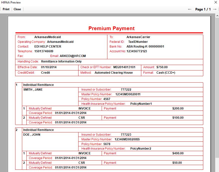 820 EDI file example.