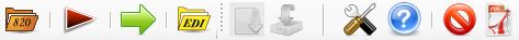 The Taskbar allows quick access to the most important functions.