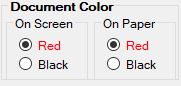 Set the color of document background and labels.