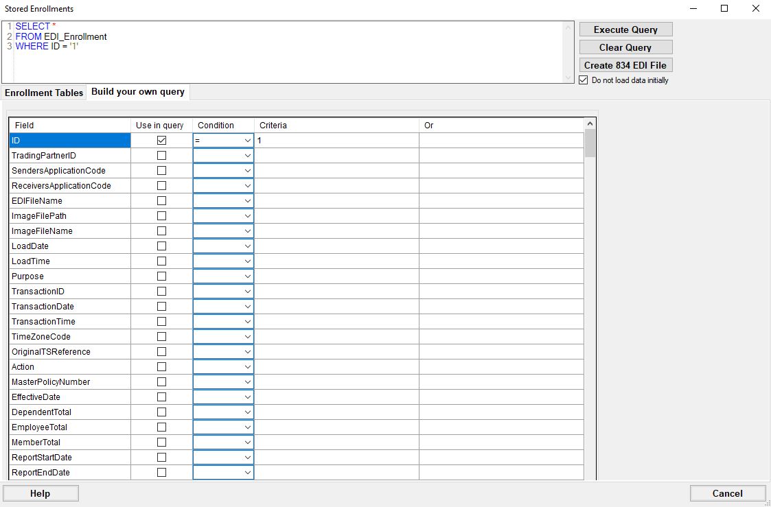 Build your query.