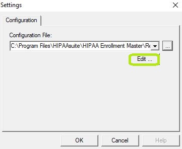 The "Edit" button. The "Edit" button.