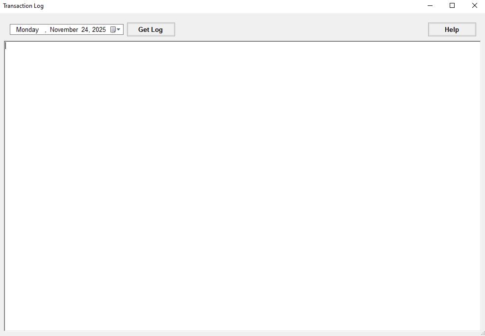 The "Transaction Log" window.