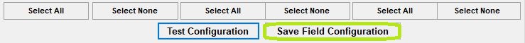 The "Save Field Configuration" button.