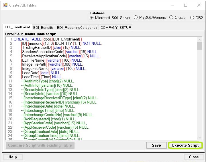 The "Execute Script" button.