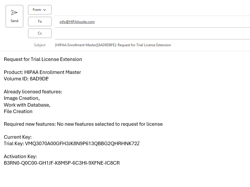 Email sample requesting an extension.